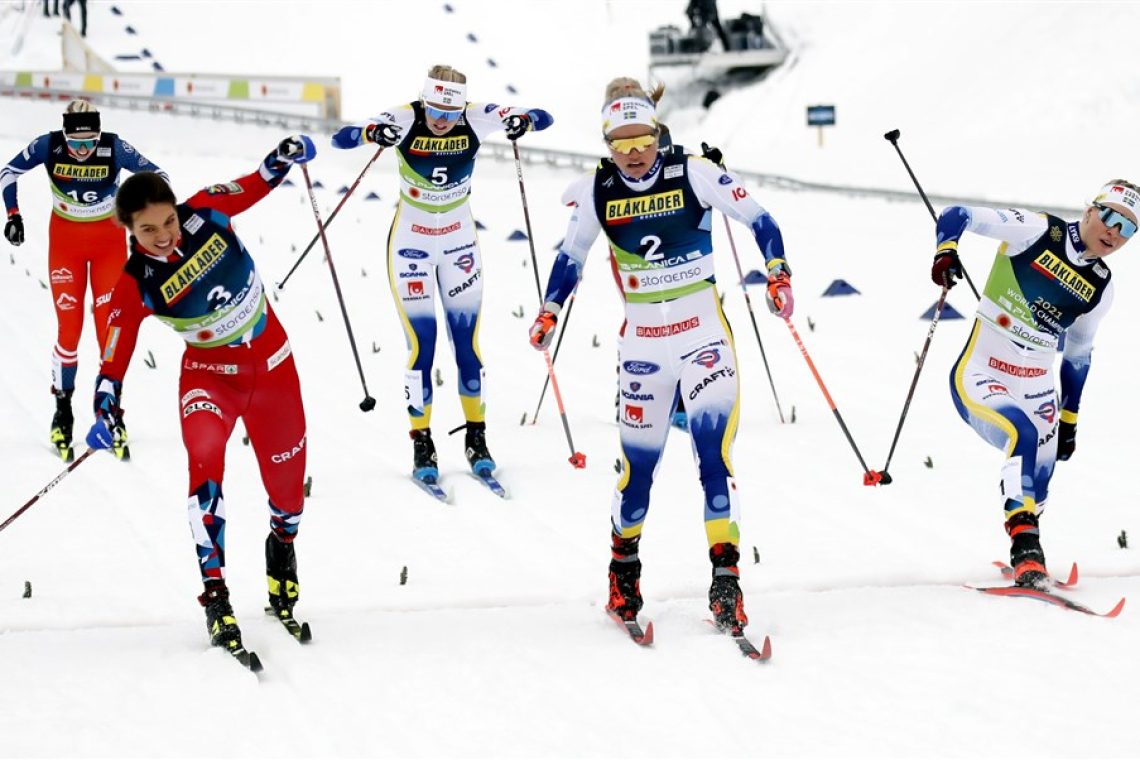 Švedinji pričakovano do ekipnega zlata v sprintu, Slovenki osmi