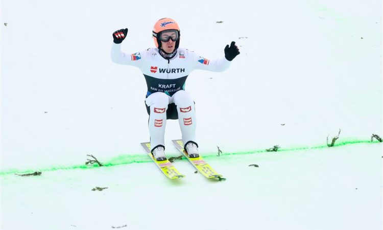 Lanišek tretji v Vikersundu, zmaga Kraftu, globus Granerudu