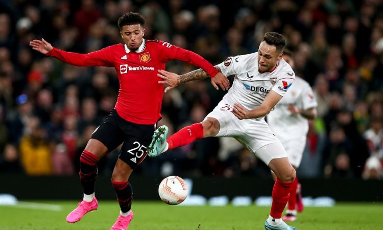 Sevilla z obilo sreče do remija na Old Traffordu