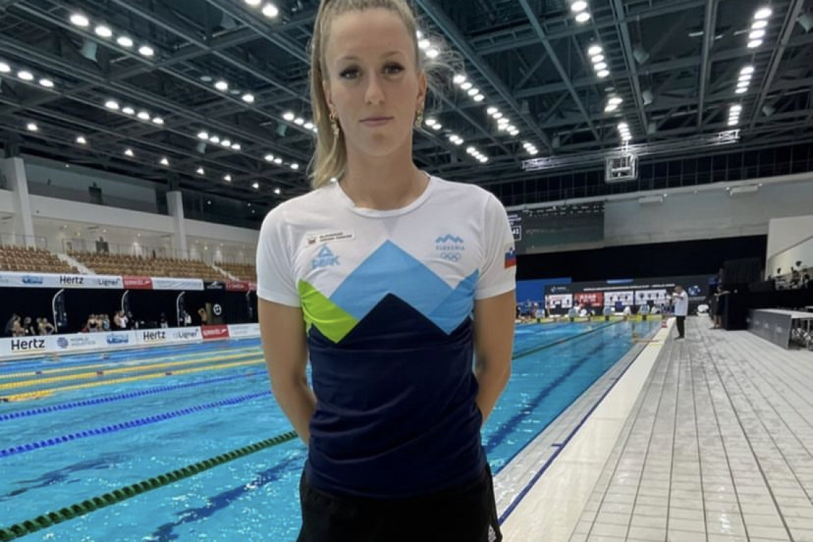 Janja Šegel v pričakovanju tekme za svetovni pokal v Berlinu