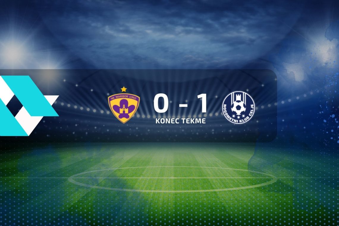 Nogometaši Celja so v gosteh premagali Maribor z 1:0