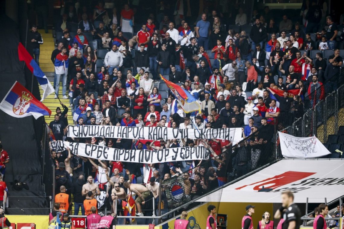 Uefa odprla preiskavo proti Srbiji zaradi provokativnih sporočil