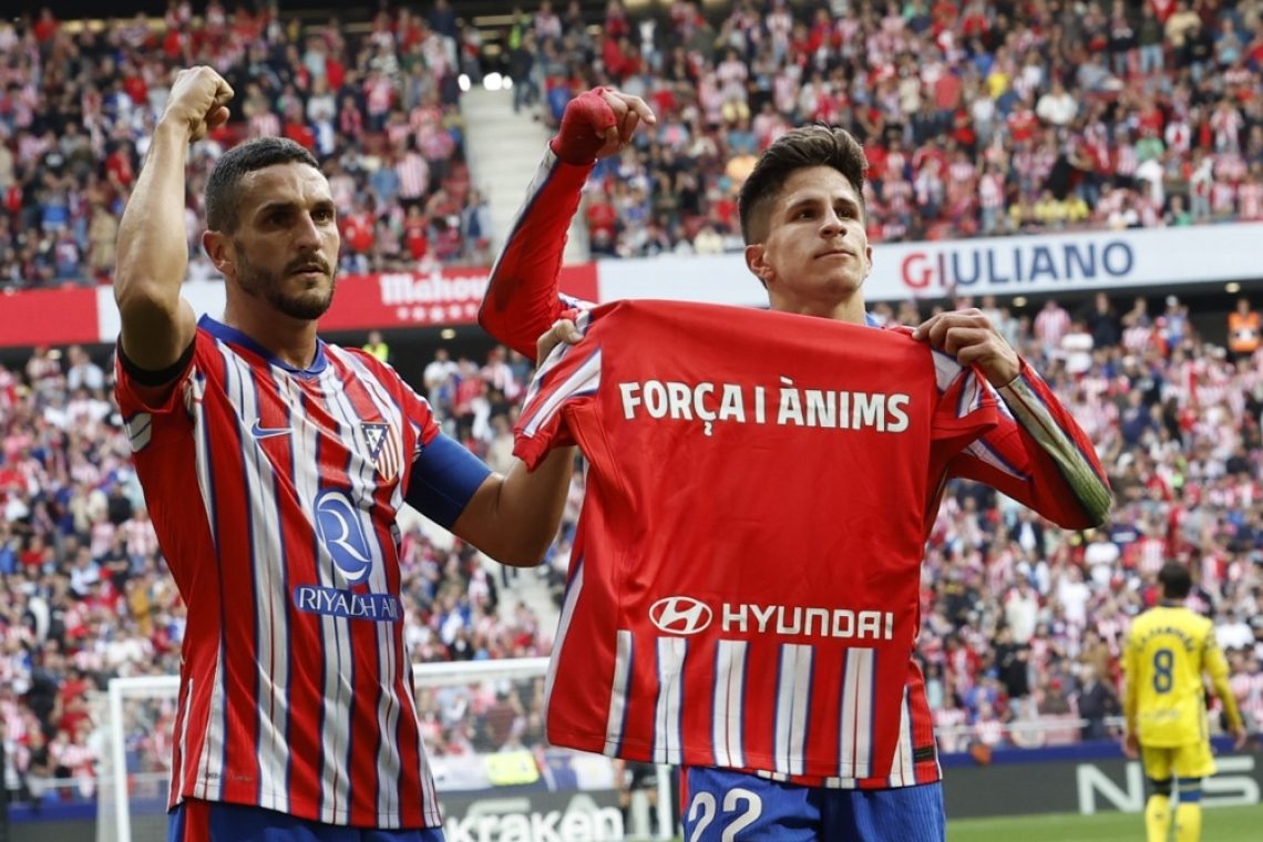 Oblakov Atletico z rutinsko predstavo premagal Las Palmas