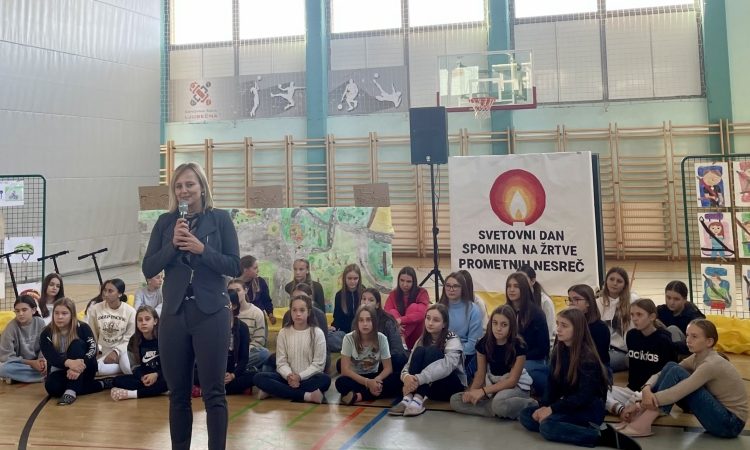 Osnovna šola Ljubečna obeležila svetovni dan spomina na žrtve prometnih nesreč