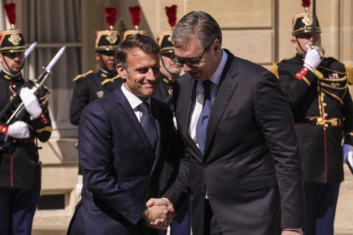 Macron Vučiću ponovil, da je prihodnost Srbije v Evropski uniji