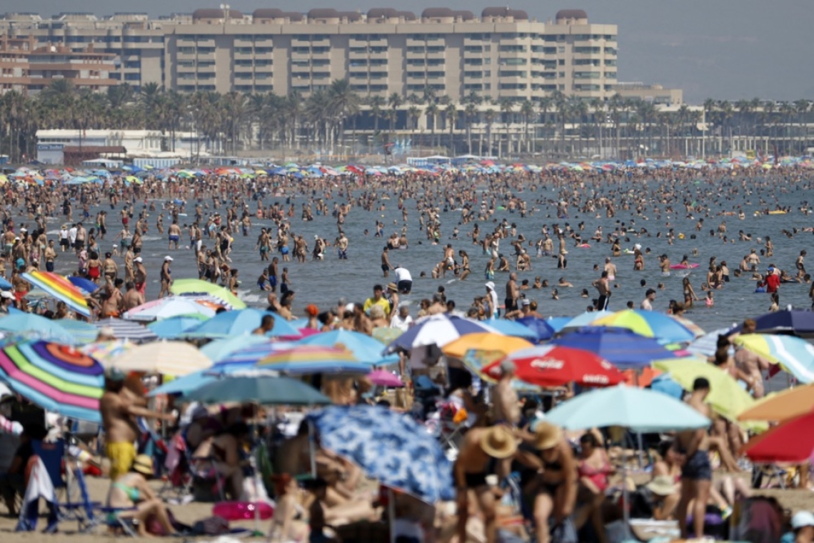 Morje pri španski obali doseglo tropske temperature