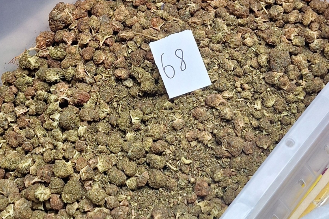 Policija zasegla več kot 7 kilogramov konoplje in izdelke s THC