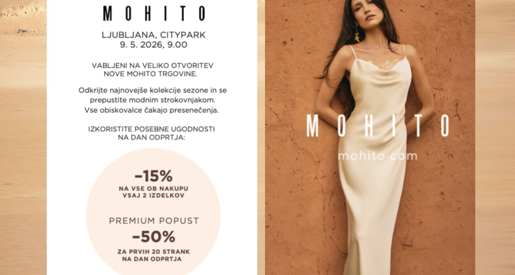 V Cityparku v soboto odpirajo trgovino Mohito